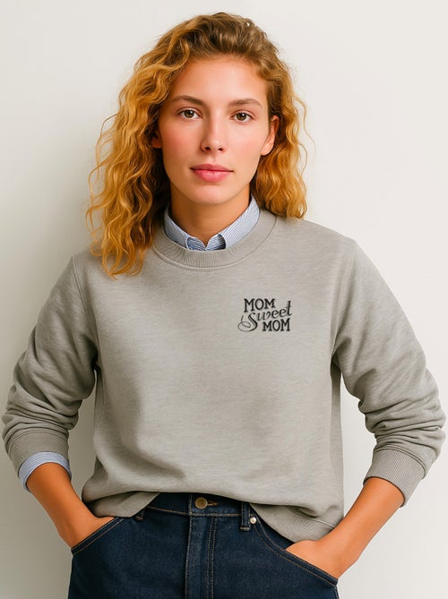 Sudadera Mujer - MOM SWEET MOM CŒUR - Kiabi Sudadera Mujer - MOM SWEET MOM CŒUR - Kiabi