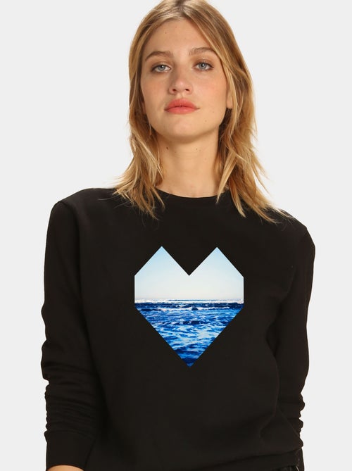 Sudadera Mujer - OCEAN HEART - Kiabi Sudadera Mujer - OCEAN HEART - Kiabi