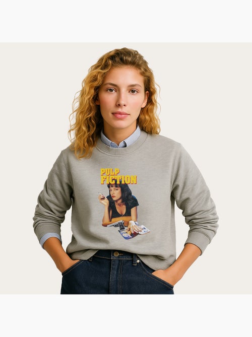 Sudadera Mujer - PULP FICTION VINTAGE MIA WALLACE - Kiabi Sudadera Mujer - PULP FICTION VINTAGE MIA WALLACE - Kiabi