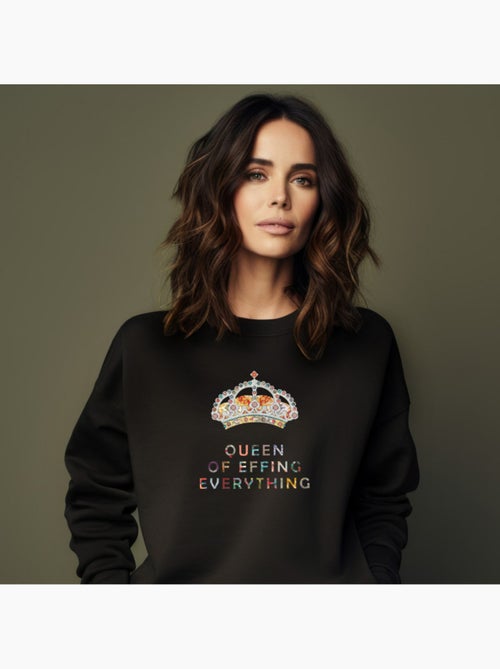 Sudadera Mujer - QUEEN OF EFFING EVERYTHING - Kiabi Sudadera Mujer - QUEEN OF EFFING EVERYTHING - Kiabi