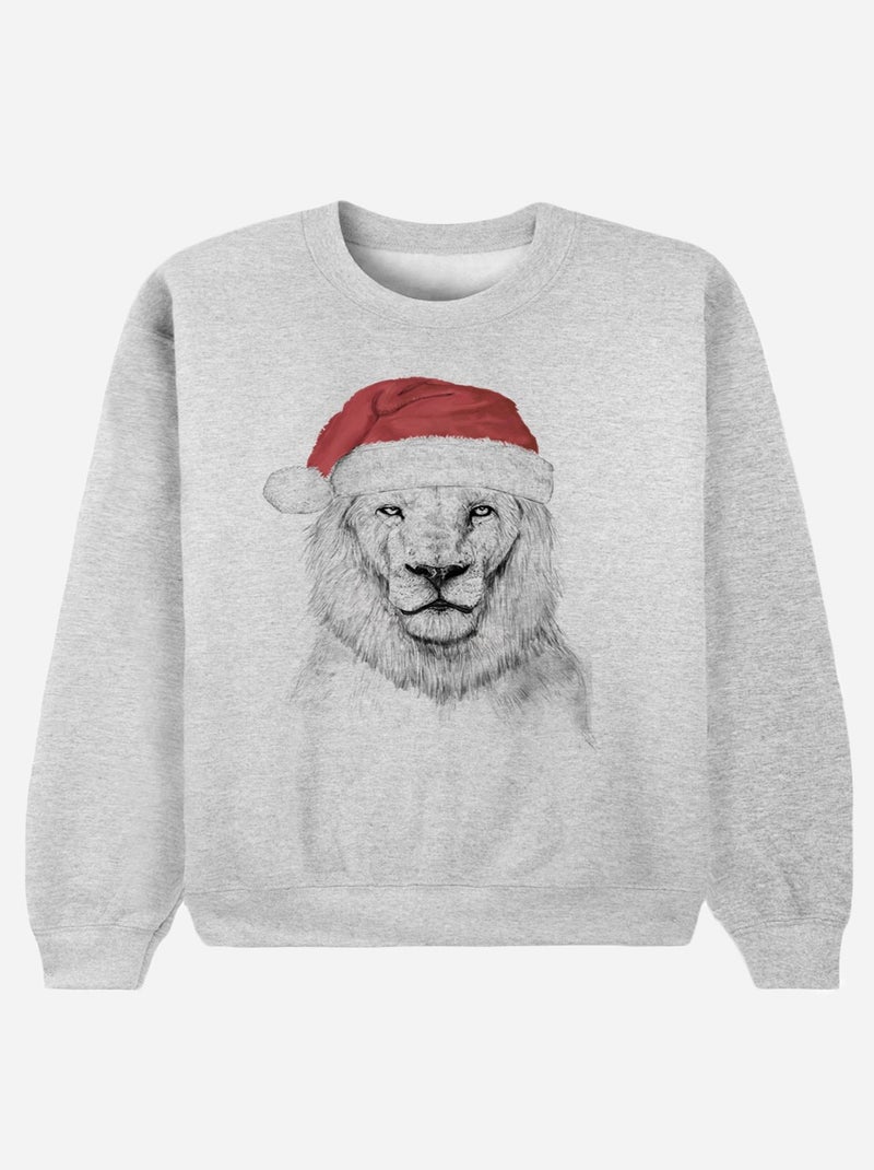 Sudadera Mujer - SANTA LION Gris jaspeado - Kiabi