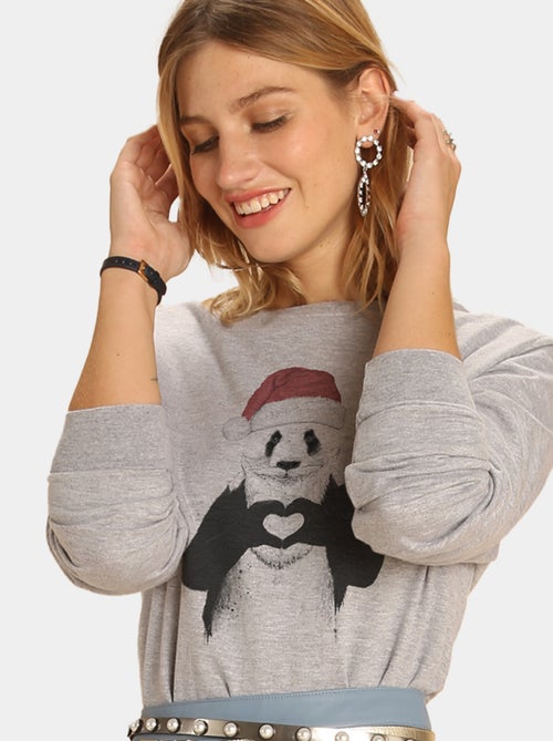 Sudadera Mujer - SANTA PANDA - Kiabi