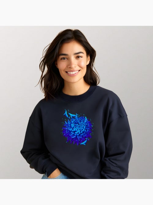 Sudadera Mujer - SEA FLOWER - Kiabi Sudadera Mujer - SEA FLOWER - Kiabi