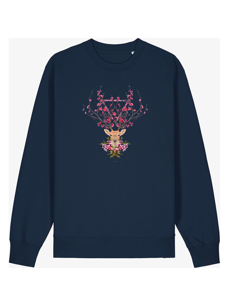 Sudadera Mujer - SPRING DEER Azul marino - Kiabi
