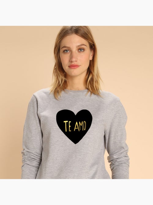 Sudadera Mujer - TE AMO - Kiabi