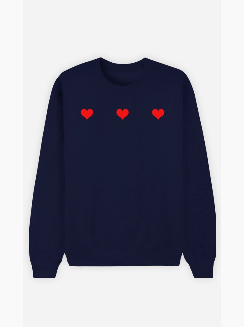 Sudadera Mujer - TROIS PETITS COEURS Azul marino - Kiabi