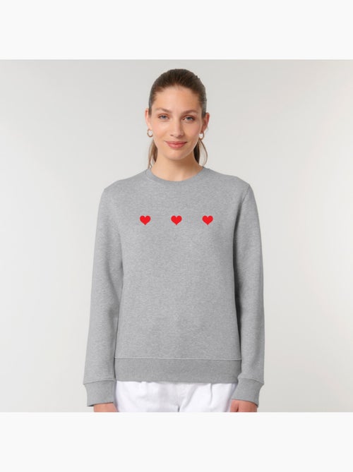 Sudadera Mujer - TROIS PETITS COEURS - Kiabi Sudadera Mujer - TROIS PETITS COEURS - Kiabi