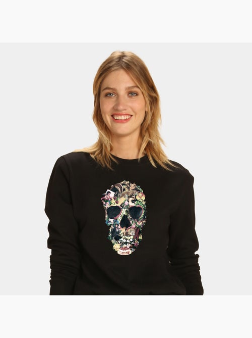 Sudadera Mujer - VINTAGE SKULL - Kiabi