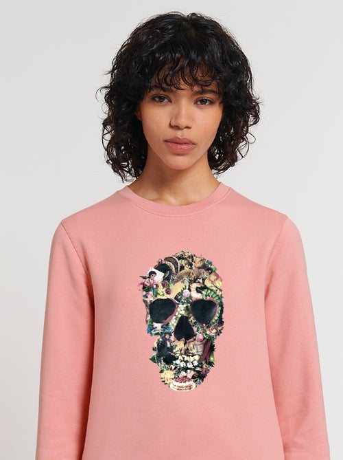Sudadera Mujer - VINTAGE SKULL - Kiabi