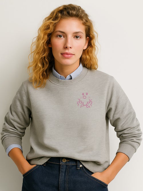 Sudadera Mujer - VISAGE MADAME CŒUR - Kiabi Sudadera Mujer - VISAGE MADAME CŒUR - Kiabi