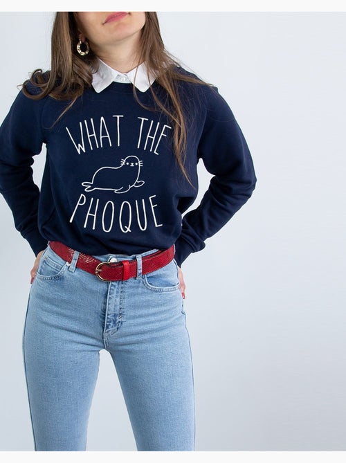 Sudadera Mujer - WHAT THE PHOQUE - Kiabi Sudadera Mujer - WHAT THE PHOQUE - Kiabi
