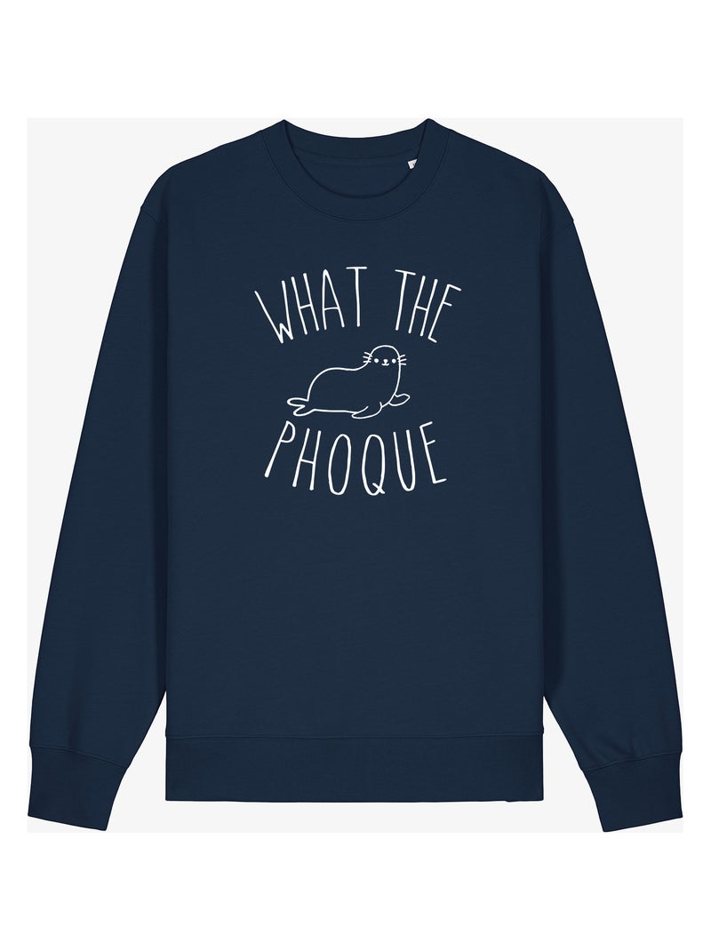 Sudadera Mujer - WHAT THE PHOQUE Azul marino - Kiabi