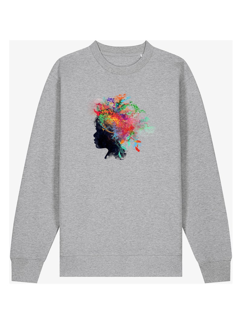 Sudadera Mujer - WILD CHILD Gris jaspeado - Kiabi