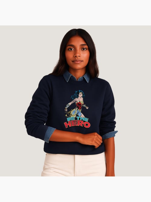 Sudadera Mujer - WONDER WOMAN BE THE HERO 2 - Kiabi Sudadera Mujer - WONDER WOMAN BE THE HERO 2 - Kiabi