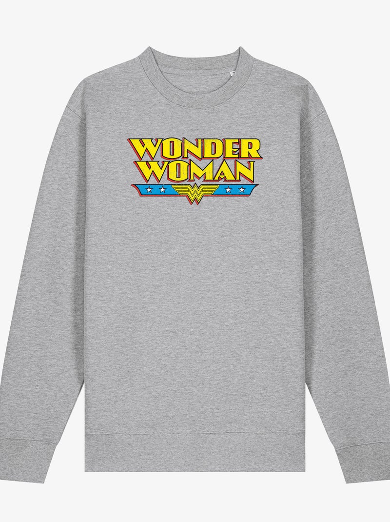 Sudadera Mujer - WONDER WOMAN Gris jaspeado - Kiabi