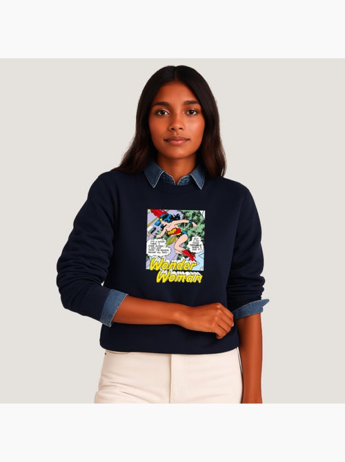Sudadera Mujer - WONDER WOMAN I DO KNOW TROUBLE WHEN I SEE IT - Kiabi Sudadera Mujer - WONDER WOMAN I DO KNOW TROUBLE WHEN I SEE IT - Kiabi