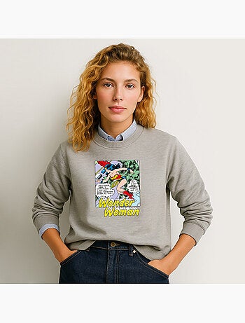 Sudadera Mujer - WONDER WOMAN I DO KNOW TROUBLE WHEN I SEE IT