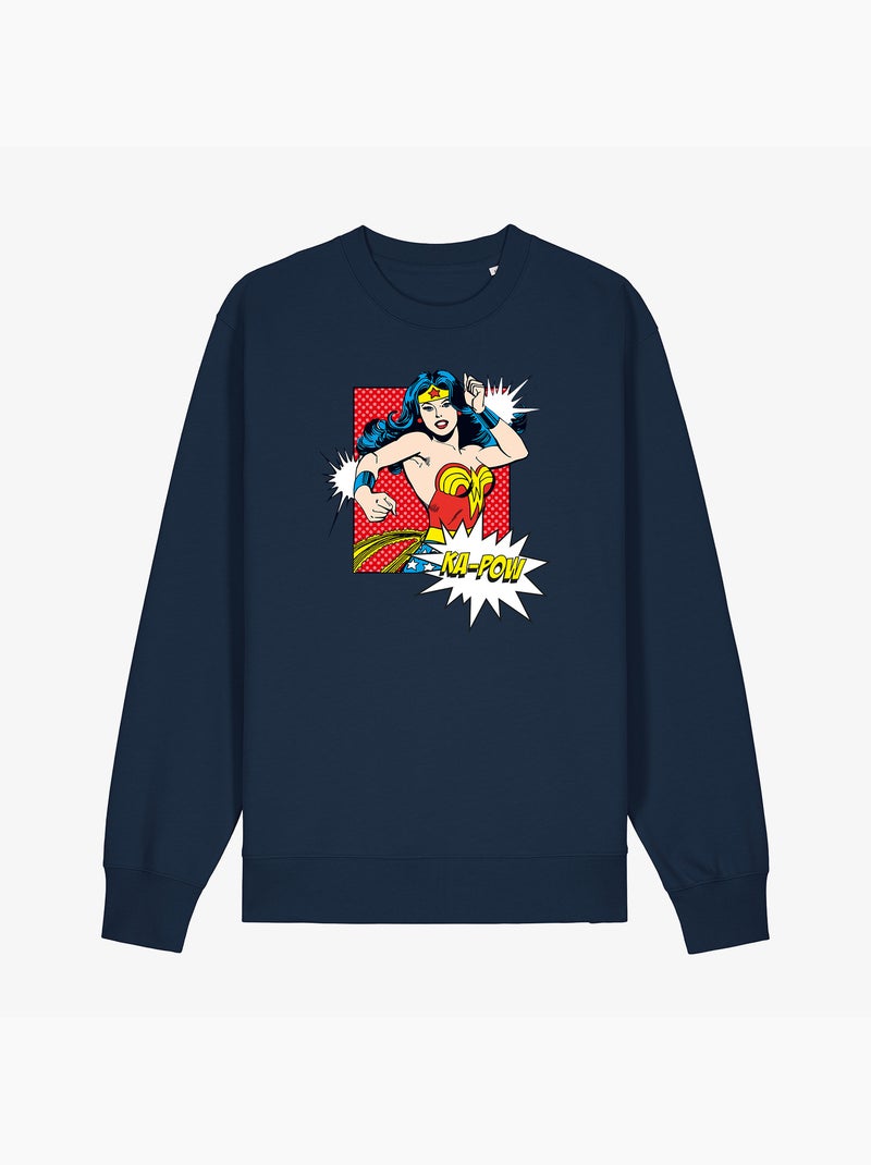 Sudadera Mujer - WONDER WOMAN KA POW Azul marino - Kiabi