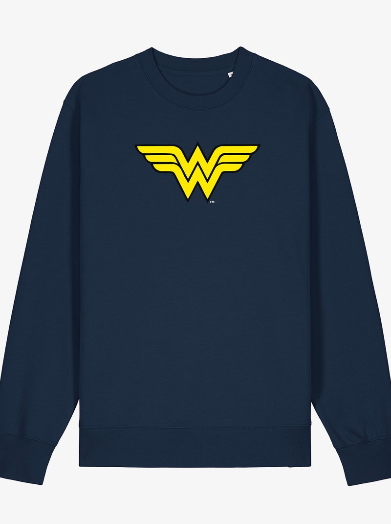 Sudadera Mujer - WONDER WOMAN LOGO Azul marino - Kiabi