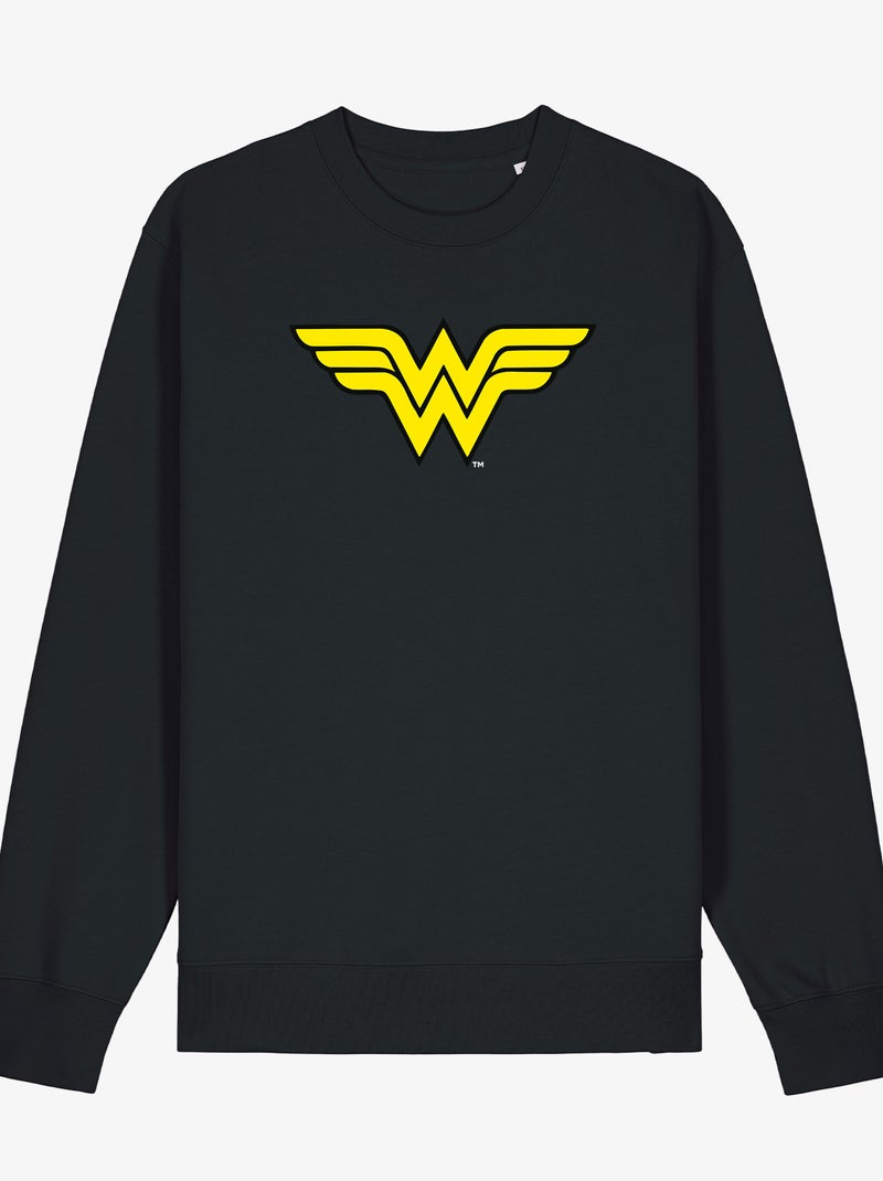 Sudadera Mujer - WONDER WOMAN LOGO Negro - Kiabi