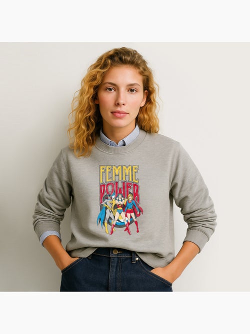 Sudadera Mujer - WONDER WOMAN Mujer POWER - Kiabi Sudadera Mujer - WONDER WOMAN Mujer POWER - Kiabi