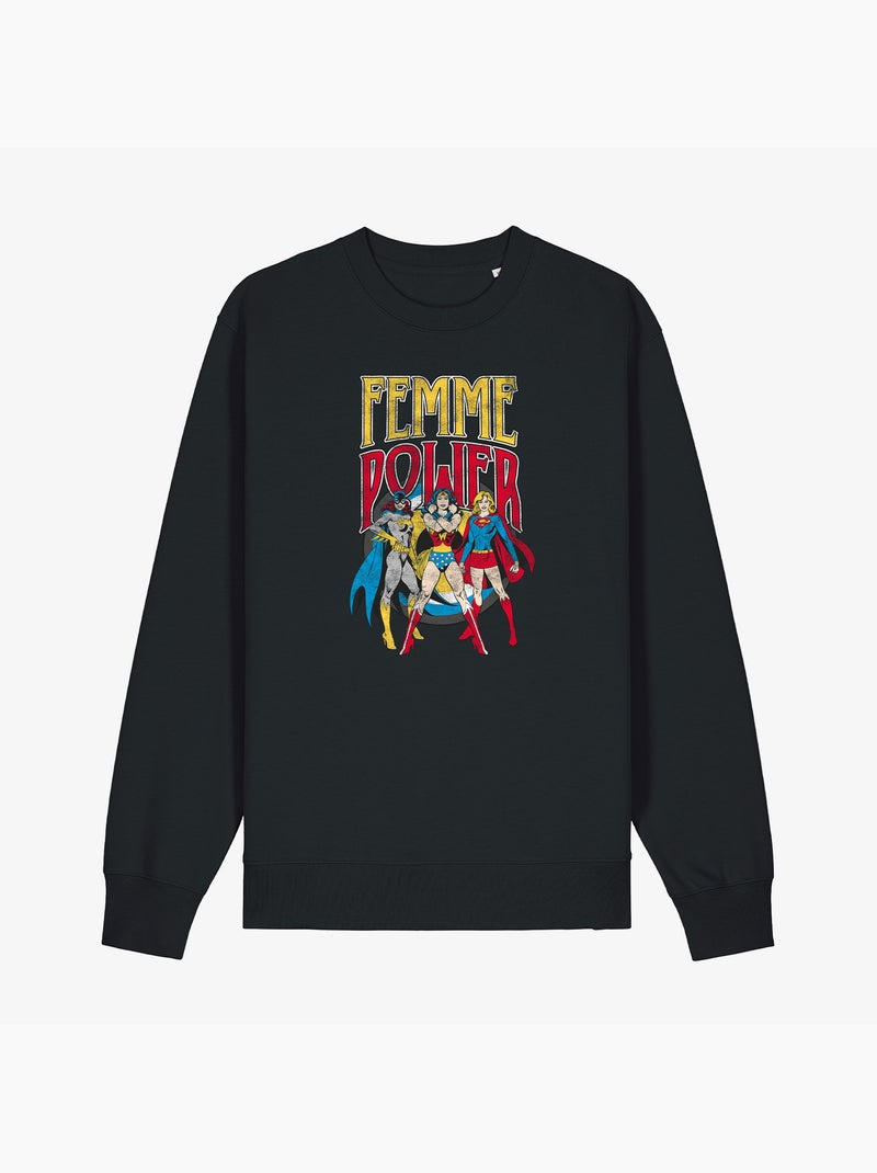 Sudadera Mujer - WONDER WOMAN Mujer POWER Negro - Kiabi