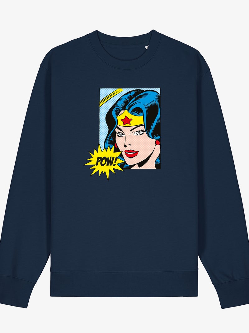 Sudadera Mujer - WONDER WOMAN POW Azul marino - Kiabi