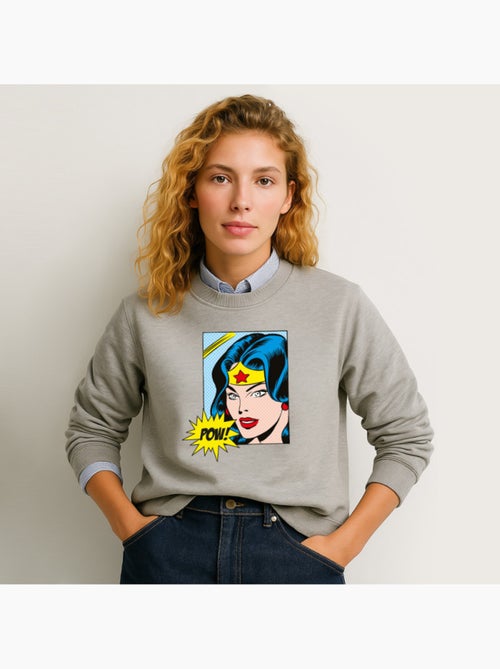 Sudadera Mujer - WONDER WOMAN POW - Kiabi Sudadera Mujer - WONDER WOMAN POW - Kiabi