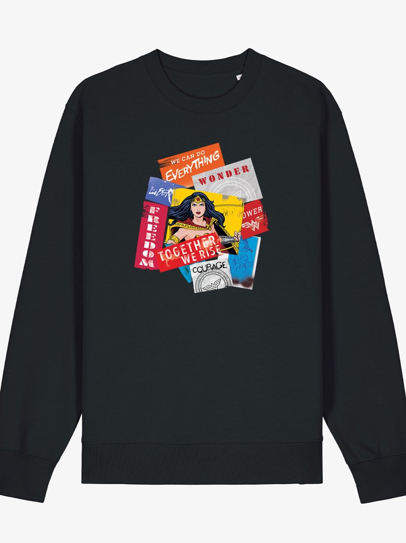 Sudadera Mujer - WONDER WOMAN TOGETHER WE RISE Negro - Kiabi