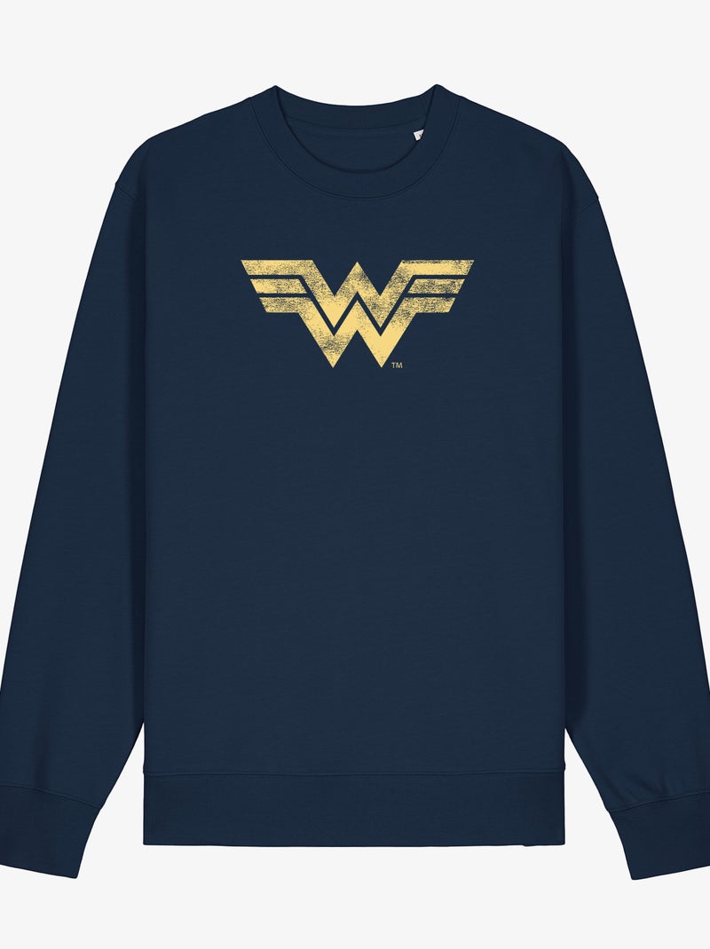 Sudadera Mujer - WONDER WOMAN VINTAGE LOGO Azul marino - Kiabi