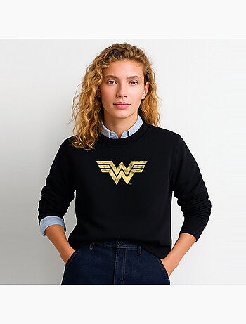 Sudadera Mujer - WONDER WOMAN VINTAGE LOGO