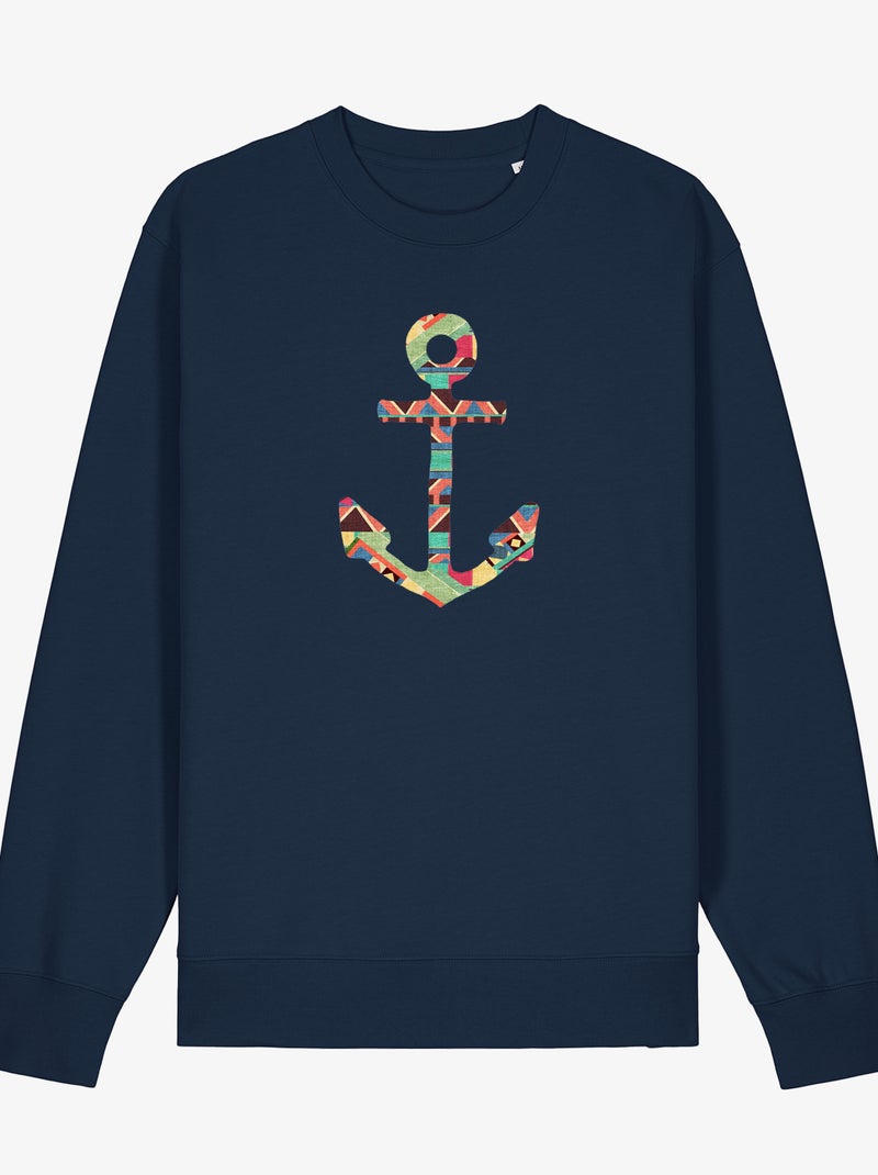 Sudadera Mujer - YOU MAKE ME HOME Azul marino - Kiabi