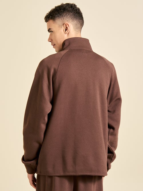 Sudadera multideporte con cuello de camionero con cremallera - (ekstract) - Kiabi