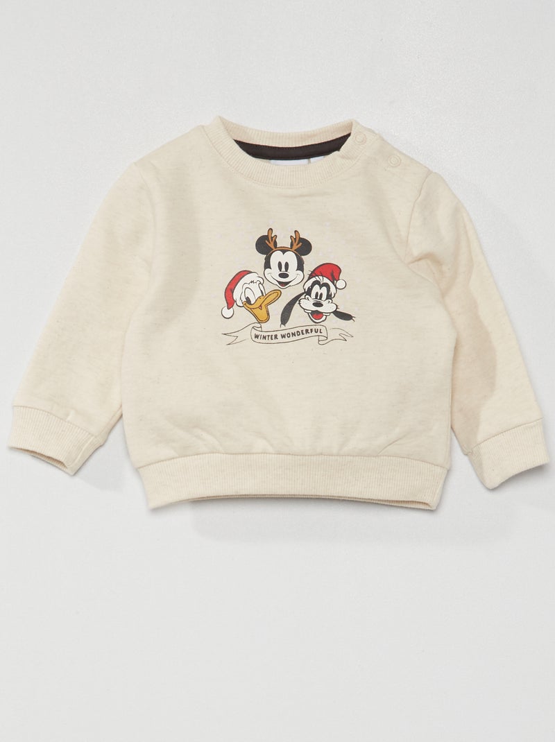 Sudadera Navidad 'Disney' BEIGE - Kiabi