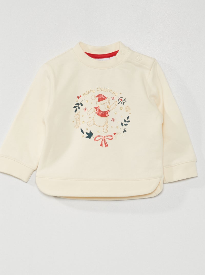 Sudadera Navidad 'Disney' BLANCO - Kiabi