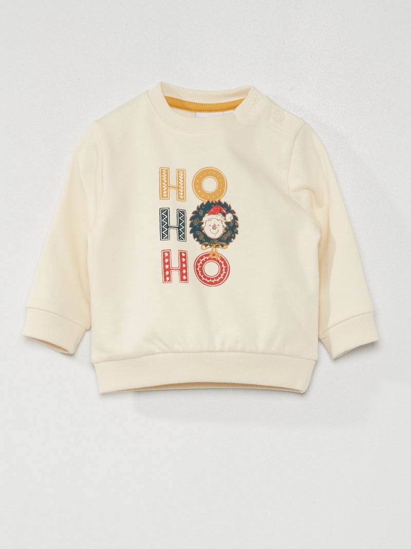 Sudadera Navidad 'Disney' BLANCO - Kiabi