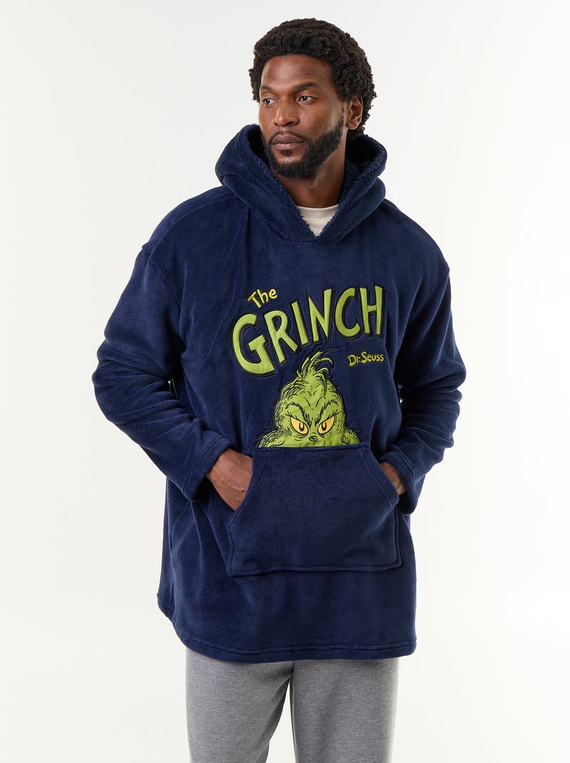 Sudadera navideña con capucha 'El Grinch' Azul - Kiabi