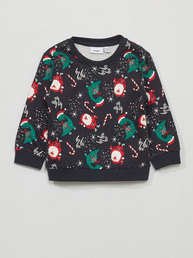 Sudadera navideña de felpa azul marino Kiabi 10.00€