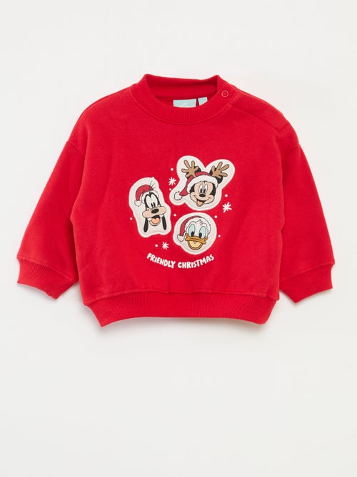 Sudadera navideña estampada 'Disney' 'Mickey' de algodón - Kiabi