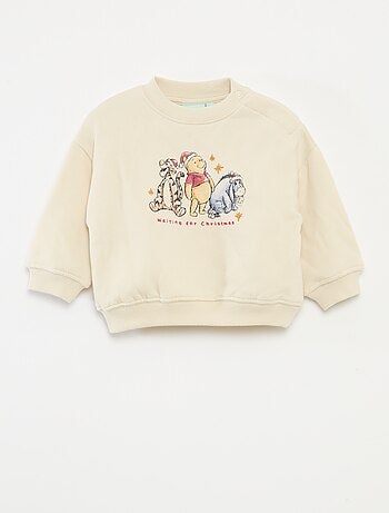 Sudadera navideña estampada 'Disney' 'Winnie' de algodón