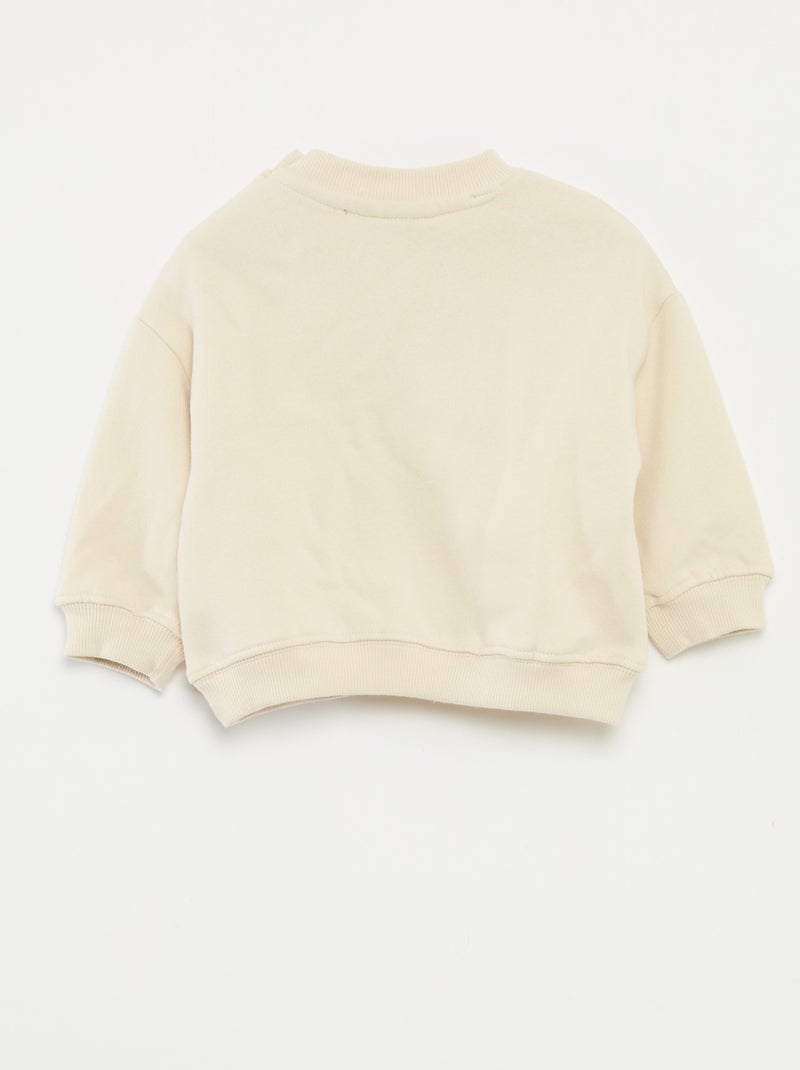 Sudadera navideña estampada 'Disney' 'Winnie' de algodón Blanco - Kiabi