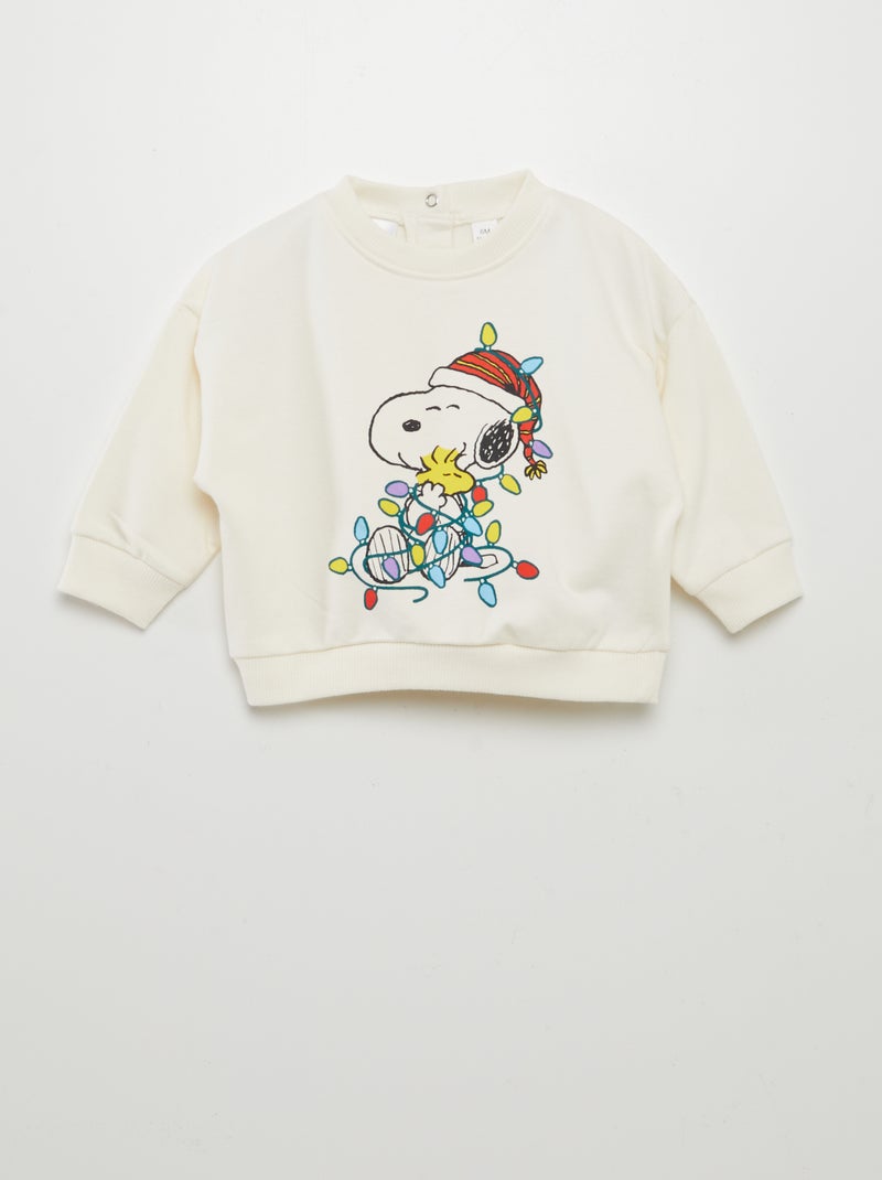Sudadera navideña 'Snoopy' BLANCO - Kiabi