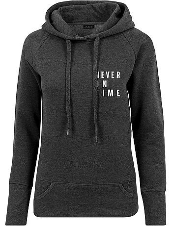 Sudadera never on time para mujer - mister tee