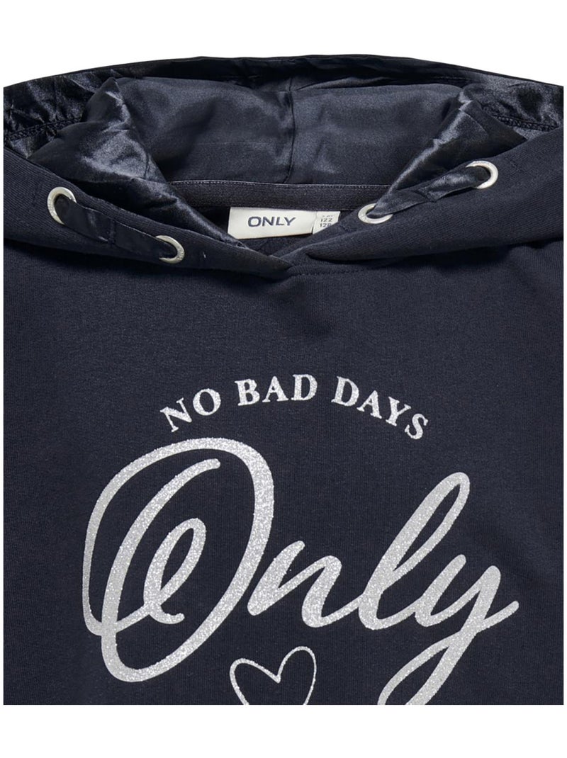 Sudadera Niña con Capucha de ONLY Kids Azul marino - Kiabi