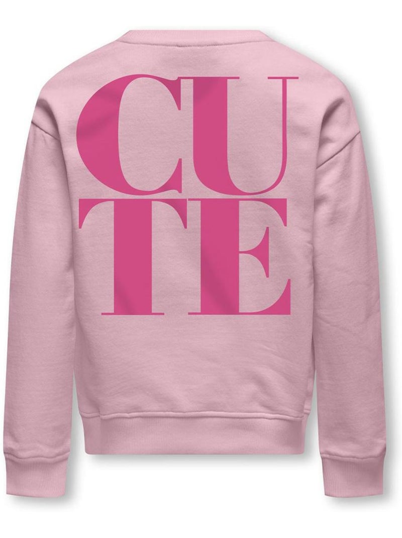 Sudadera niña kids only Rosa - Kiabi
