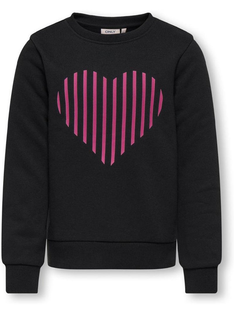 Sudadera niña only Negro - Kiabi