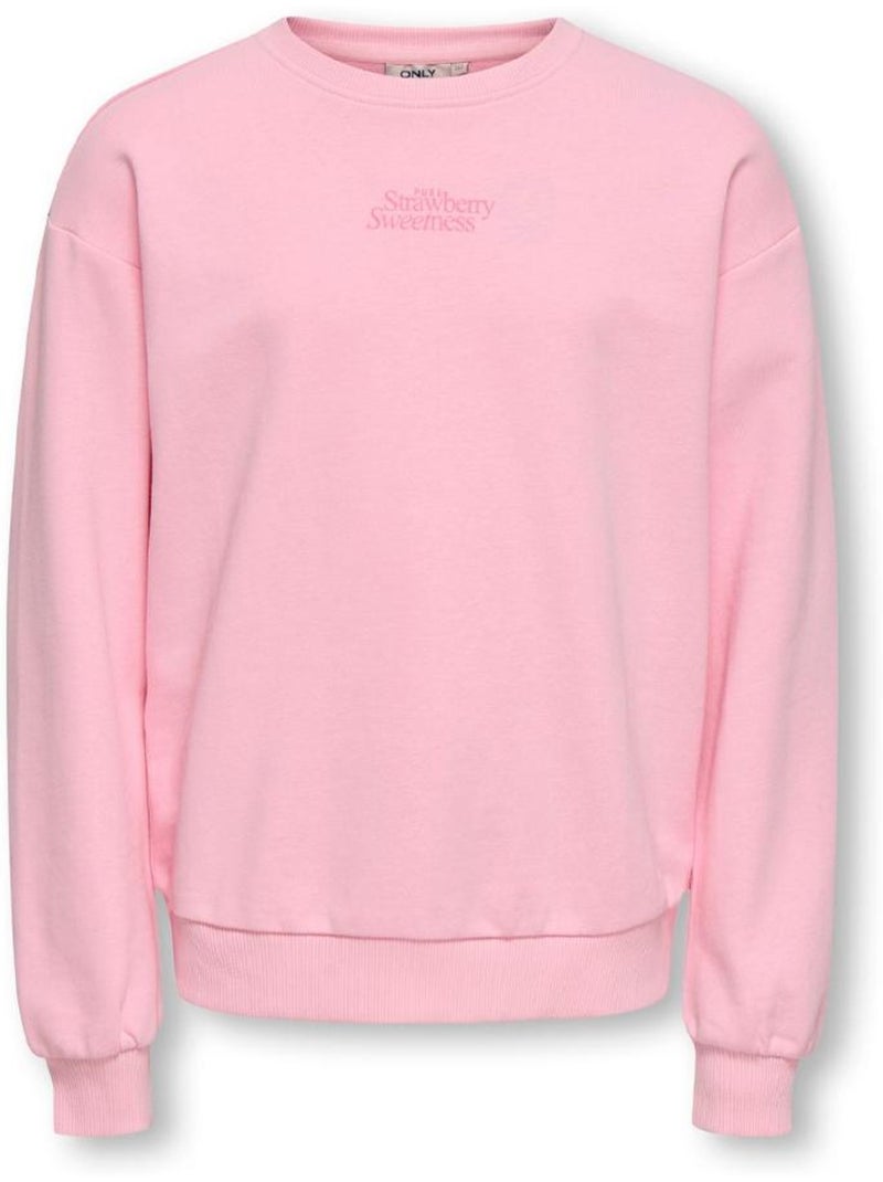 Sudadera niña only Rosa - Kiabi