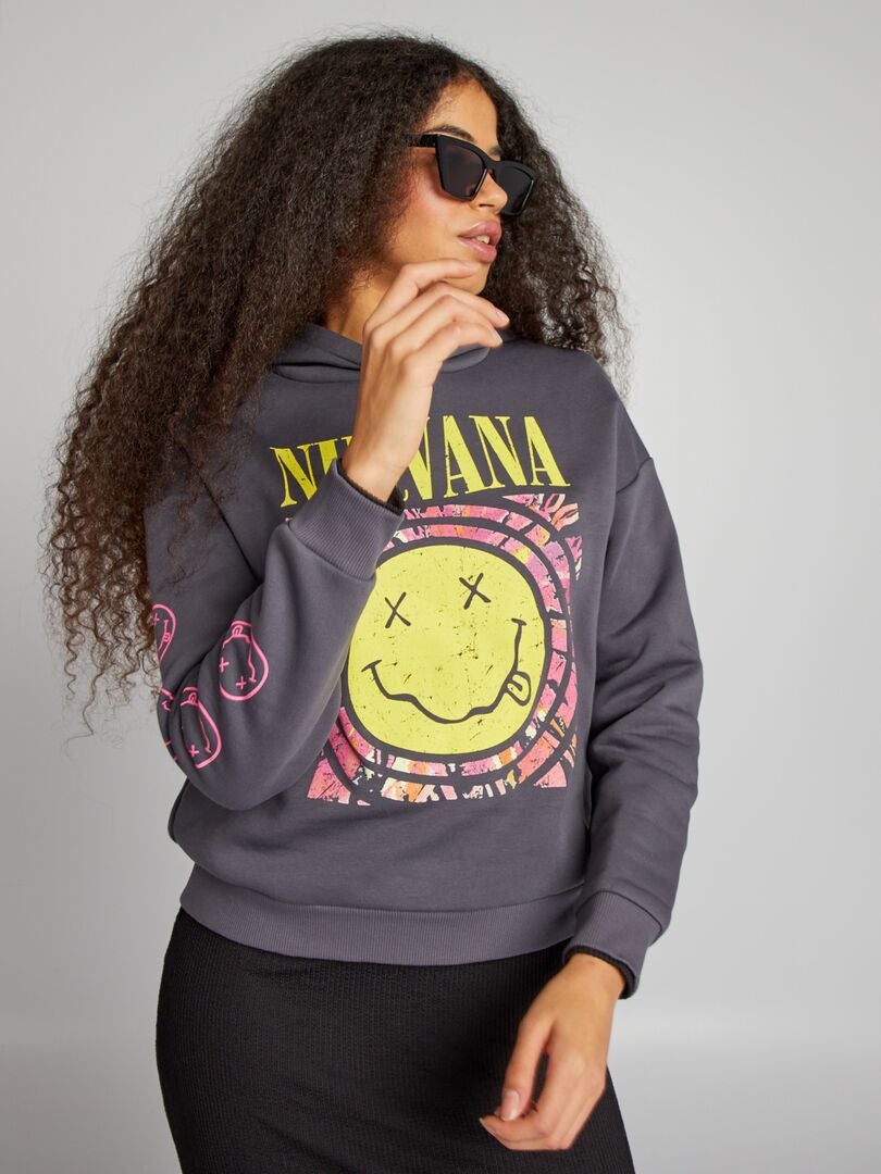 Sudadera Primark Nirvana Stone Wash Mujer Gris En Primark