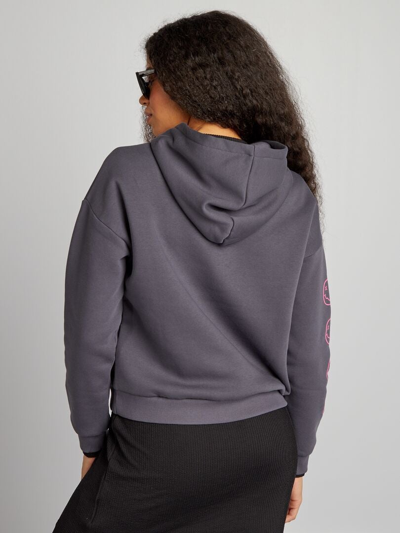 Sudadera Primark Nirvana Stone Wash Mujer Gris Y Sudadera Primark