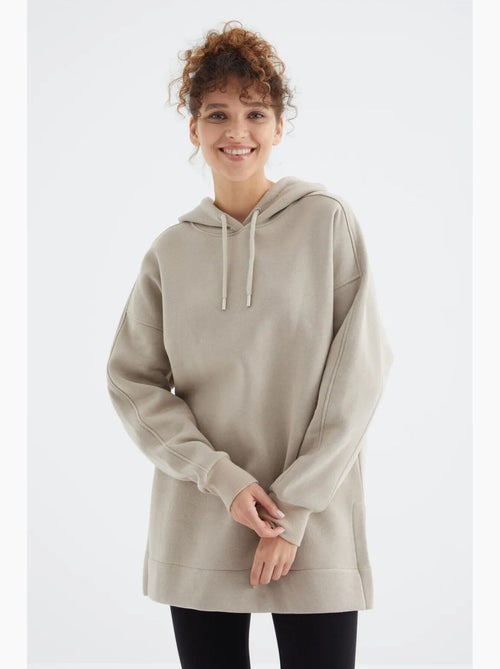 Sudadera oversize con bolsillo tommy - Kiabi Sudadera oversize con bolsillo tommy - Kiabi